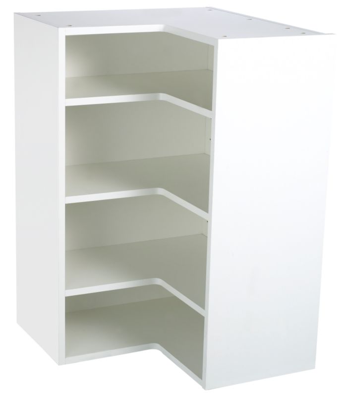 Cooke and Lewis Kitchens Cooke and Lewis White and#39;Land39; Shaped Tall Corner Wall Cabinet 625mm