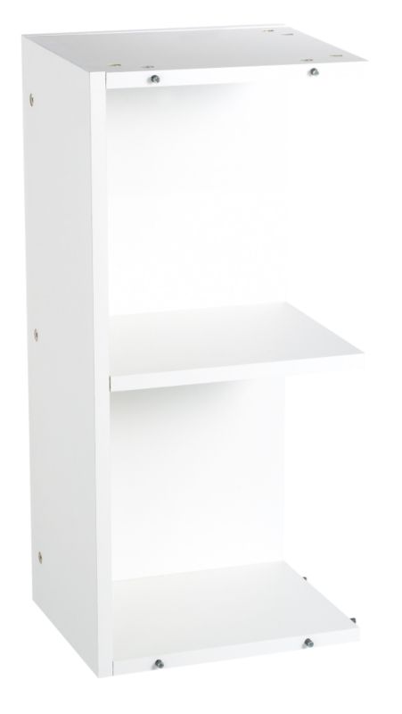 Cooke and Lewis Kitchens Cooke and Lewis White Wall Open End Cabinet No Frame 300mm