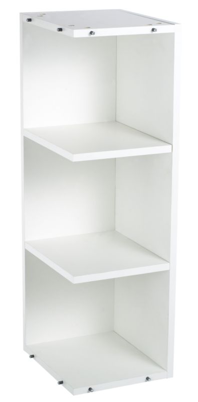 Cooke and Lewis Kitchens Cooke and Lewis White Tall Wall Open End Cabinet 300mm