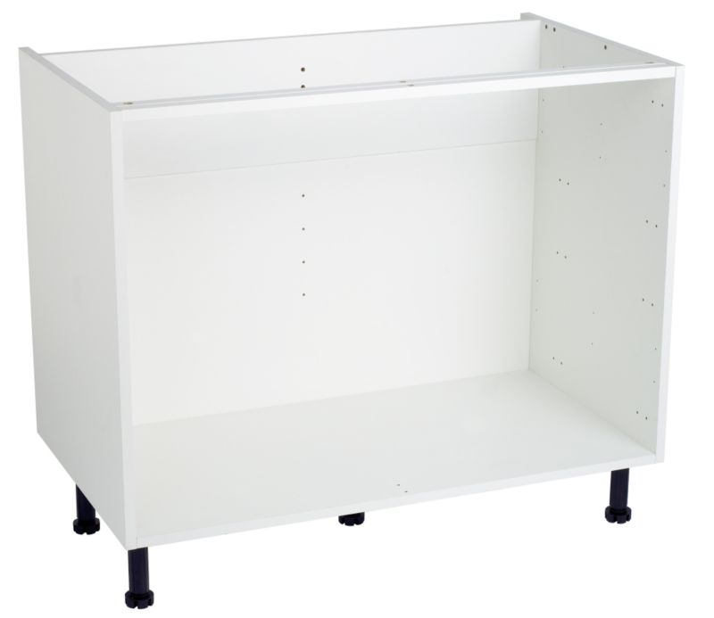 Cooke and Lewis White Pan Base Cabinet 1000mm