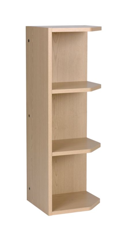 Cooke and Lewis Solid Ash Tall Wall Open End Cabinet No Frame 300mm