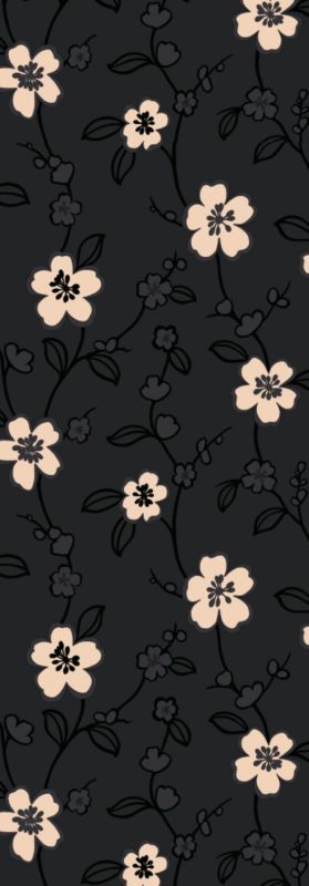 Colours Collection by B&Q Lime Blossom Paste The Wall Wallpaper Black/Cream 10M