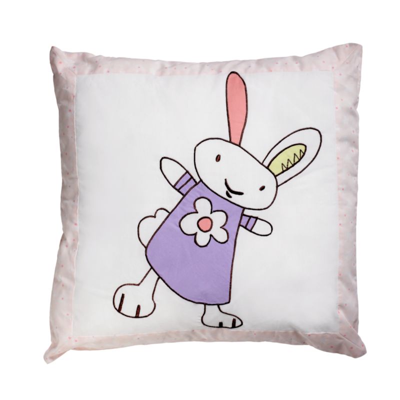 Colours by BandQ Bunnies Cushion Pink (H)45 x (W)45cm