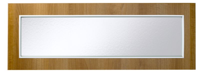 Cooke and Lewis Kitchens Cooke and Lewis Walnut Style Shaker Pack Za Glazed Bridging Door/Pan Drawer Front 1000mm