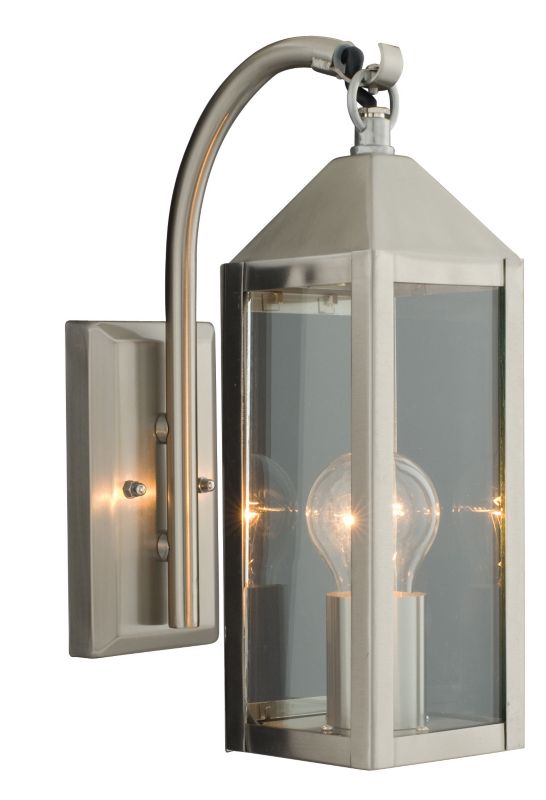 Wharf Wall Lantern With Clear Glass Shade 60w,