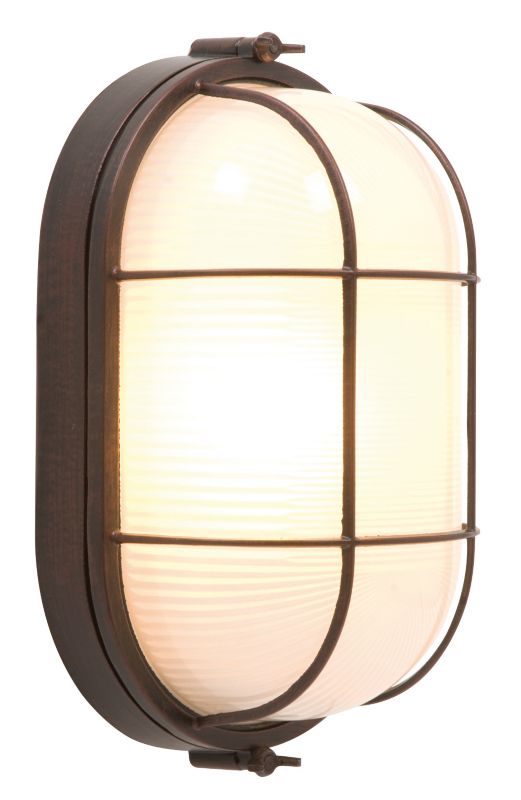 B&Q Vema Outdoor Wall Light in Brushed Bronze Effect