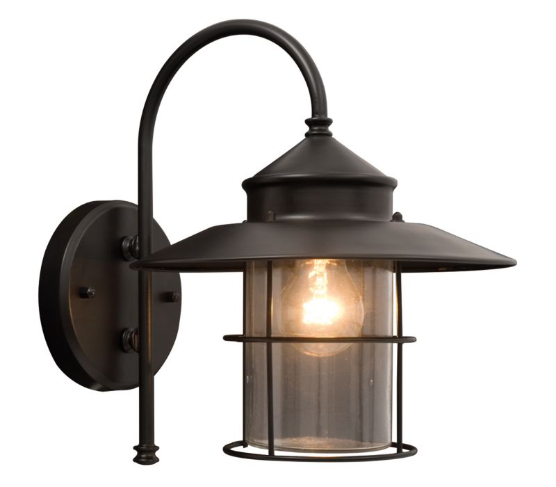 B&Q Vincent Outdoor Wall Light in Black