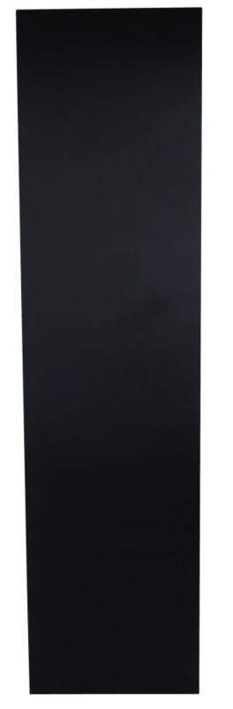 Cooke and Lewis High Gloss Black Clad On Tall Panel (H)2280 x (W)594 x (D)22mm