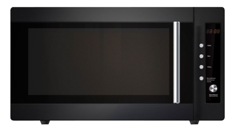 Built-in Microwave Oven With Grill 900w Black Mg23bk