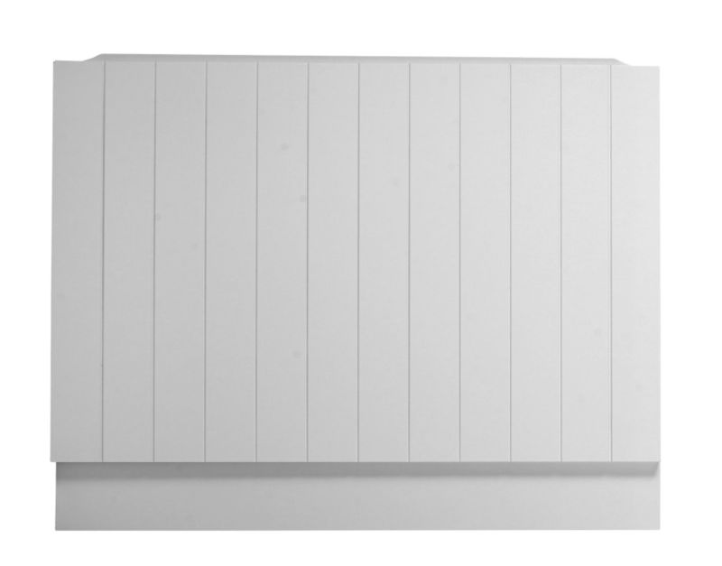 B&Q Tongue And Groove Effect MDF End Panel White