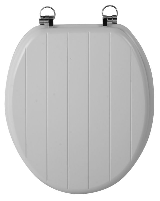 Core Tongue And Groove Effect MDF Toilet Seat