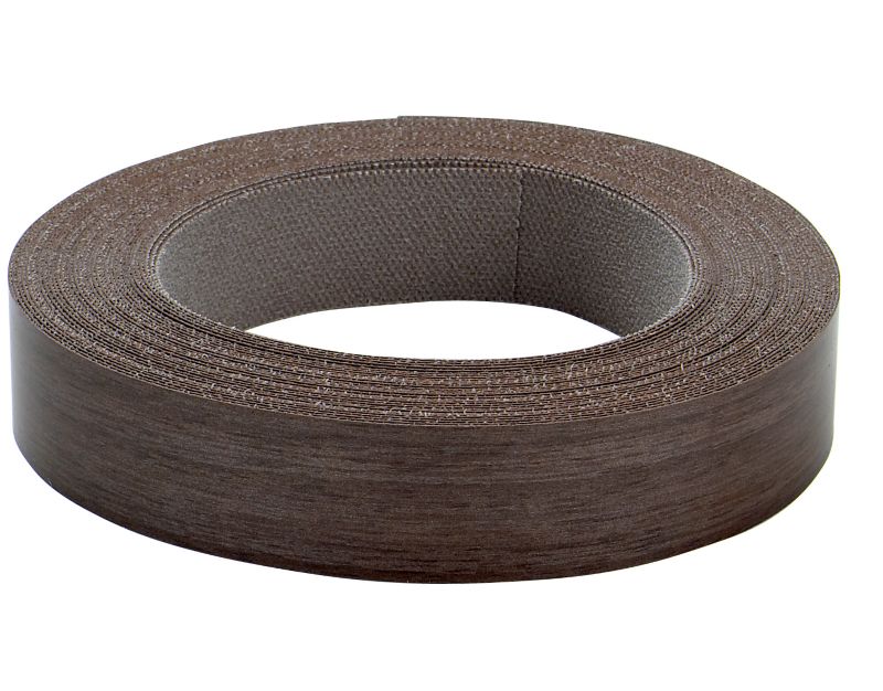 Cooke and Lewis Walnut Style Shaker Iron On Edging Tape 10m