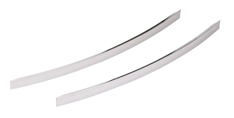 Sleek Bow Handle Chrome Finish Pair 460mm