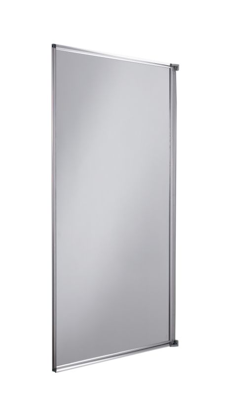 Value Fully Framed Bath Screen Pearl Silver EffectClear