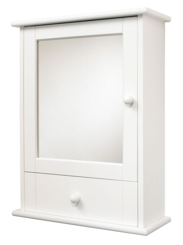 Traditional Cabinet with Drawer White