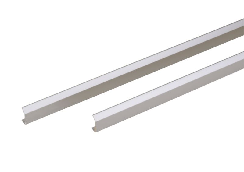 Unbranded Integrated Strip Handle Stainless Steel Pair 600mm