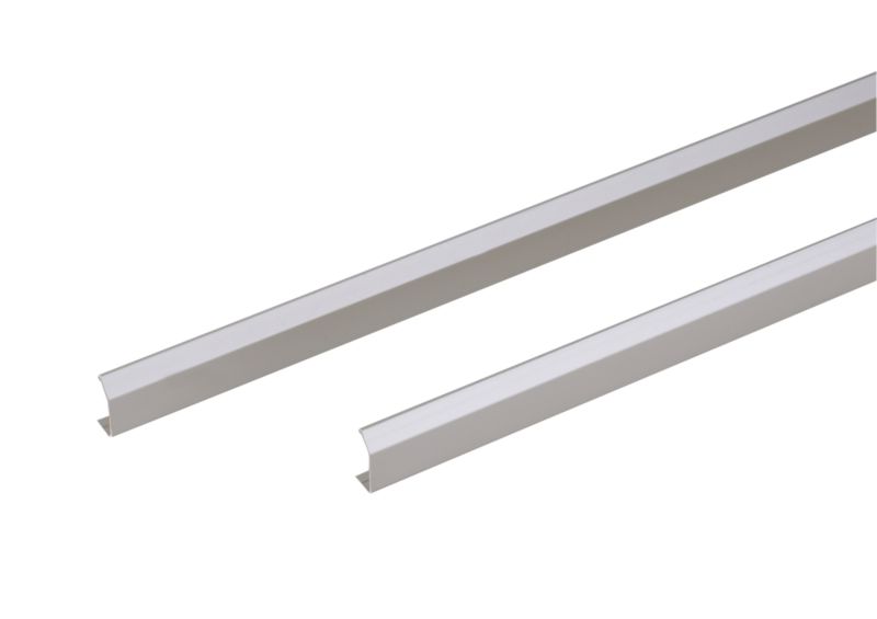 Unbranded Integrated Strip Handle Stainless Steel Pair 800mm