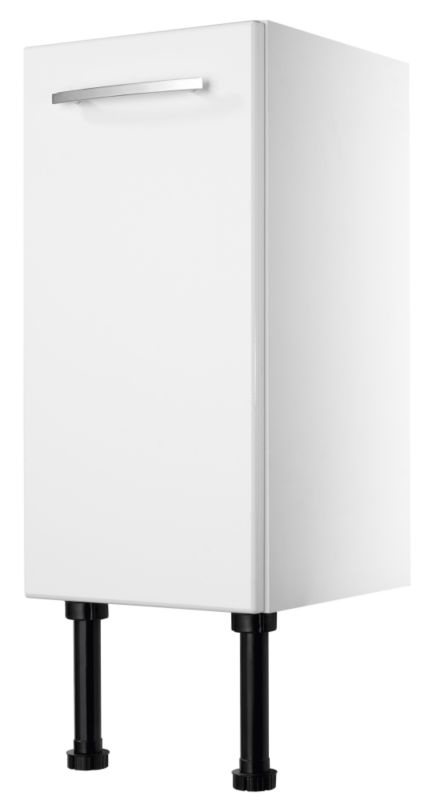 Cooke And Lewis Riga Single Base Unit White Gloss Finish