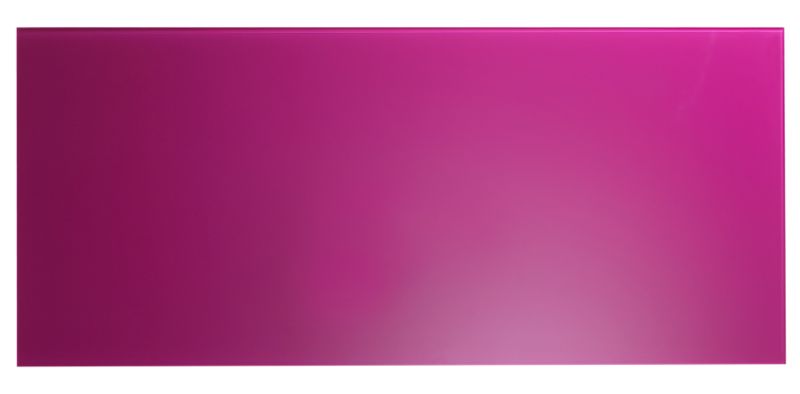 Cooke and Lewis Glass Upstand Fuchsia L1000mm x W440mm