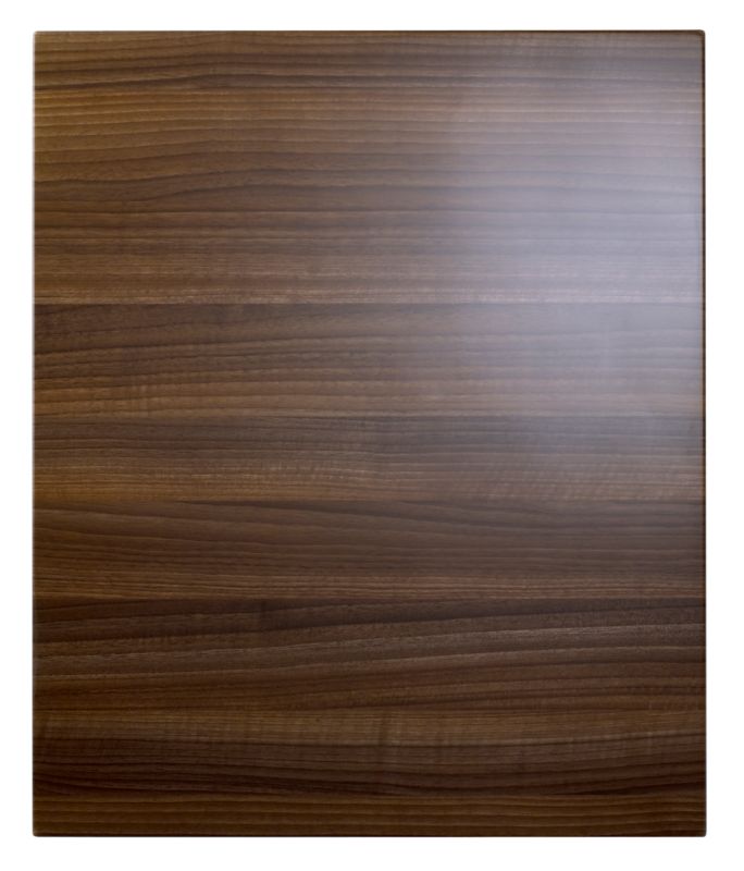 Cooke and Lewis Kitchens Cooke and Lewis High Gloss Horizontal Walnut Accent Pack R Standard Door 600mm