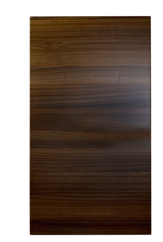 Cooke and Lewis Kitchens Cooke and Lewis High Gloss Horizontal Walnut Accent Pack B1 Tall Standard Door 500mm