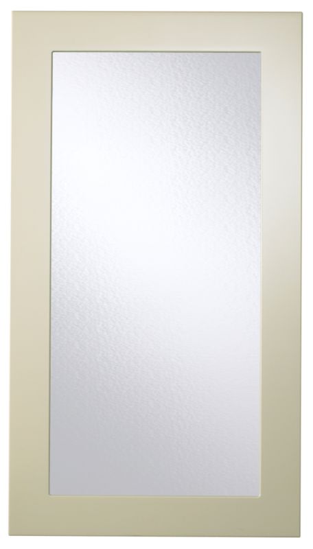 Cooke and Lewis Kitchens Cooke and Lewis High Gloss Cream Pack G1 Tall Glazed Door and Push To Open Hinge 500mm