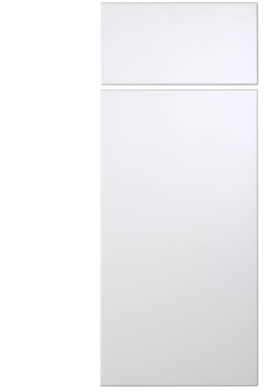 Cooke amp Lewis High Gloss White Pack M Drawerline amp Drawer Front amp Push To Open Hinge 300mm