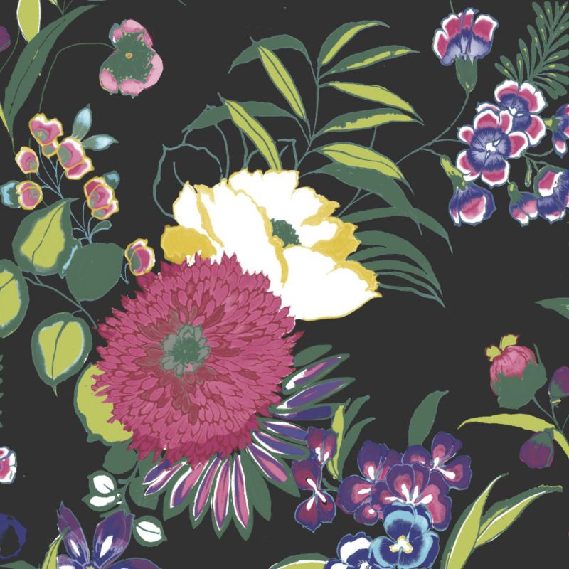 Colours by BandQ Cocktail Paste The Wall Wallpaper Black 10m