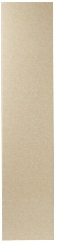 Cream and White Patterened Glass Accent Wardrobe