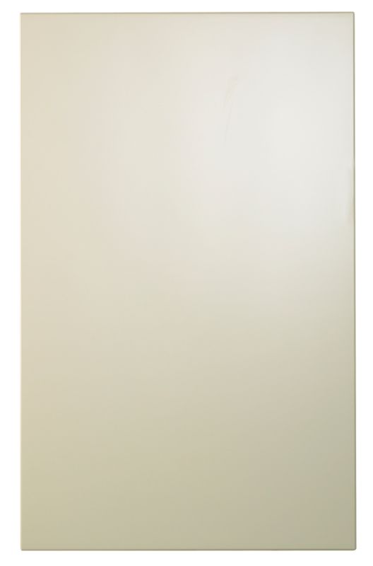 Cooke and Lewis Kitchens Cooke and Lewis High Gloss Cream Pack N  Standard Door 450mm