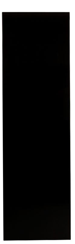 Cooke and Lewis Black Gloss Linen Wardrobe Door