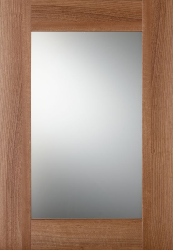 Cooke and Lewis Walnut Style Shaker Pack G Glazed Door 500mm