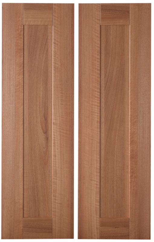 Cooke and Lewis Kitchens Cooke and Lewis Walnut Style Shaker Pack V Larder Doors x 2 300mm
