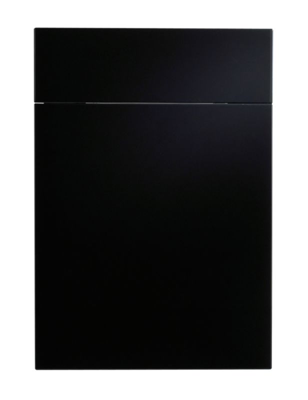 Cooke and Lewis Kitchens Cooke and Lewis High Gloss Black Pack Q Drawerline Door and Drawer Front 500mm