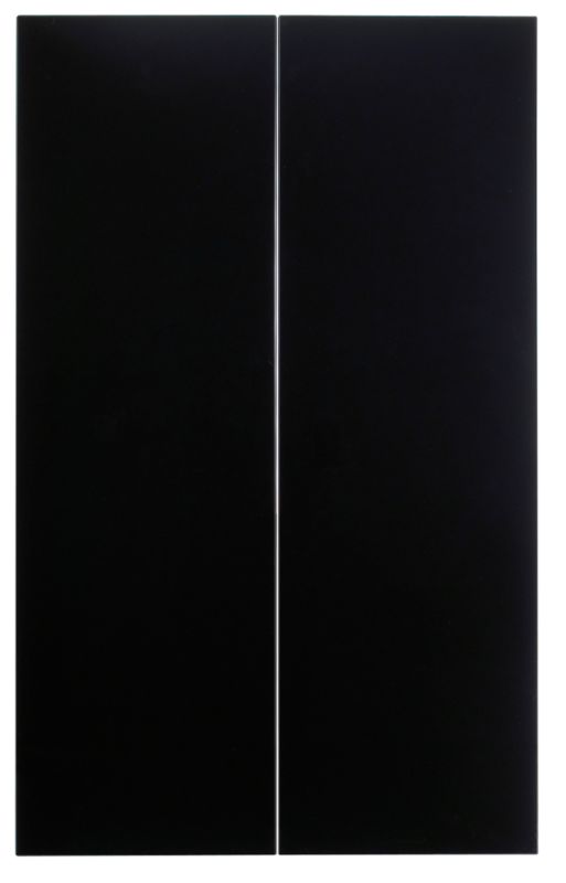 Cooke and Lewis Kitchens Cooke and Lewis High Gloss Black Pack V Larder Door x 2 and Push To Open Hinge 300mm