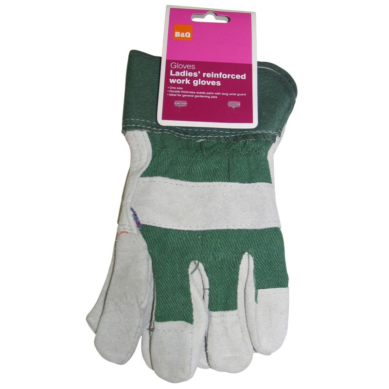 BandQ Ladies Reinforced Work Gloves