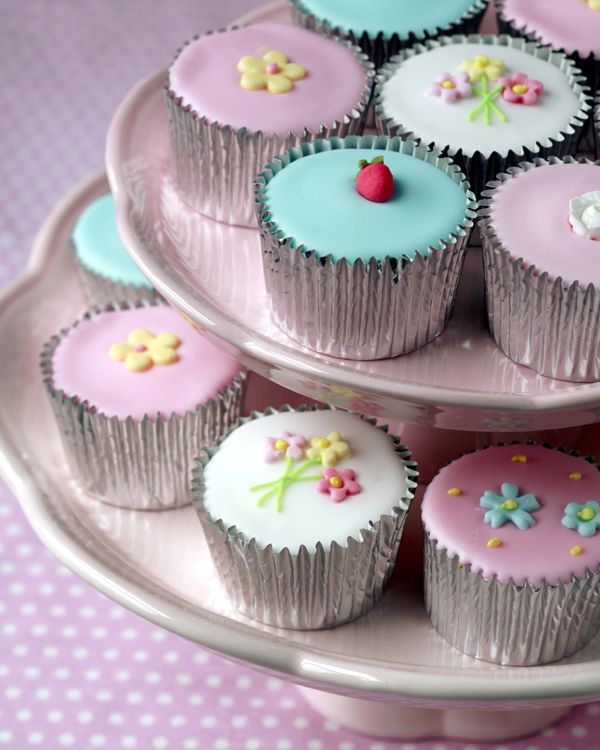 BampQ Colours Cup Cakes Printed Canvas W40 x L50cm