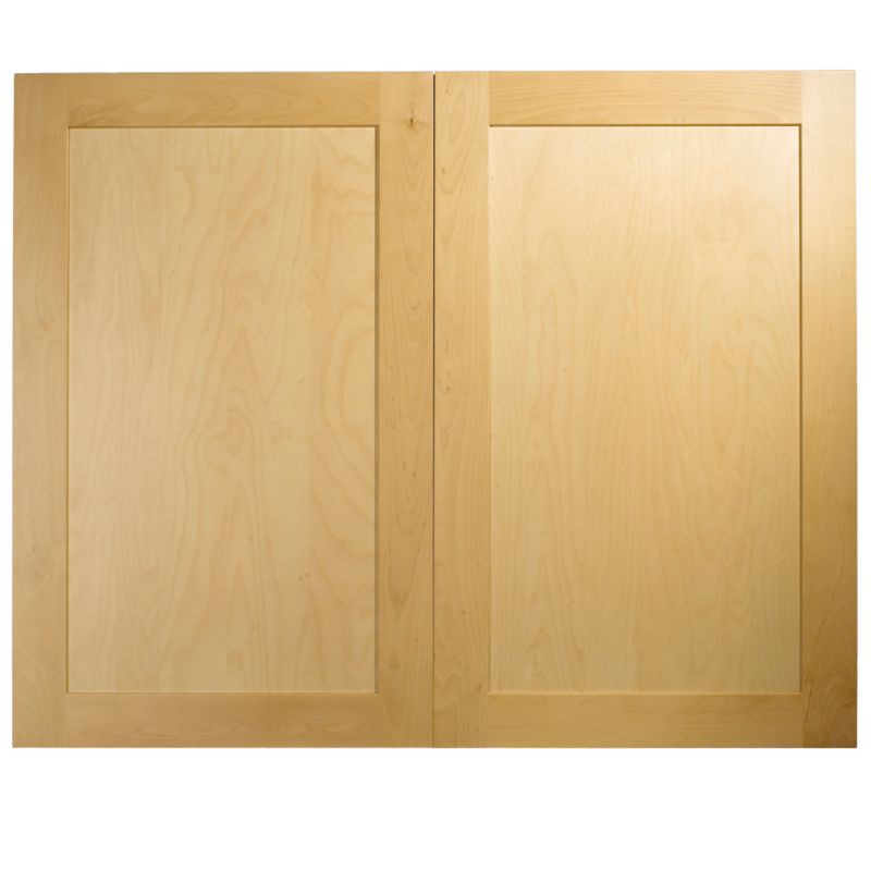 Cooke and Lewis Kitchens Cooke and Lewis Birch Veneer Shaker Pack E Larder Doors x 2 600mm