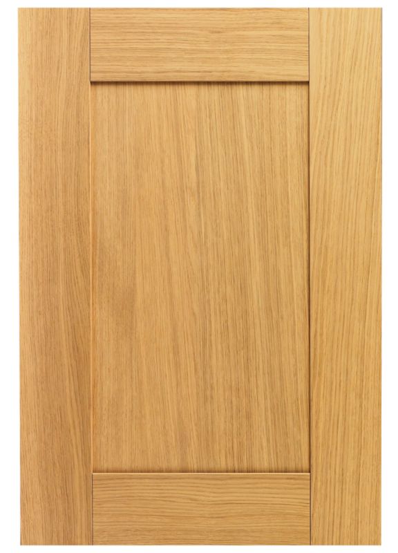 Cooke and Lewis Oak Veneer Shaker Pack B Standard Door 500mm