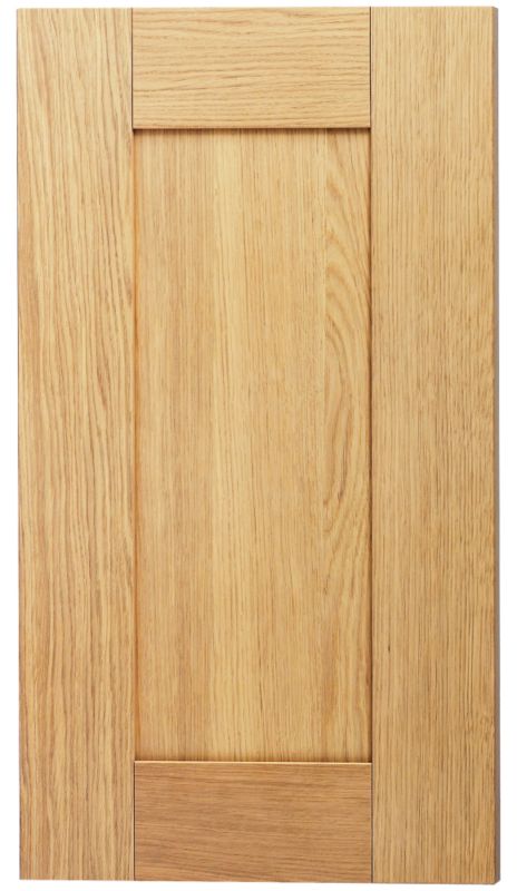 Cooke and Lewis Kitchens Cooke and Lewis Oak Veneer Shaker Pack N Standard Door 400mm