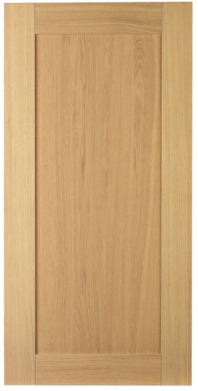 Cooke and Lewis Oak Veneer Shaker Pack U 60/40 or 70/30 Fridge Freezer Door 600mm