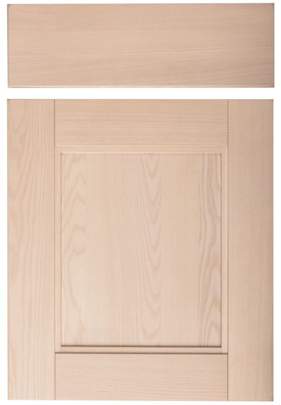 Cooke and Lewis Kitchens Cooke and Lewis Solid Ash Pack Q Drawerline Door and Drawer Front 500mm