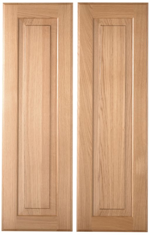 Cooke and Lewis Solid Oak Classic Pack V Larder Doors x 2 300mm