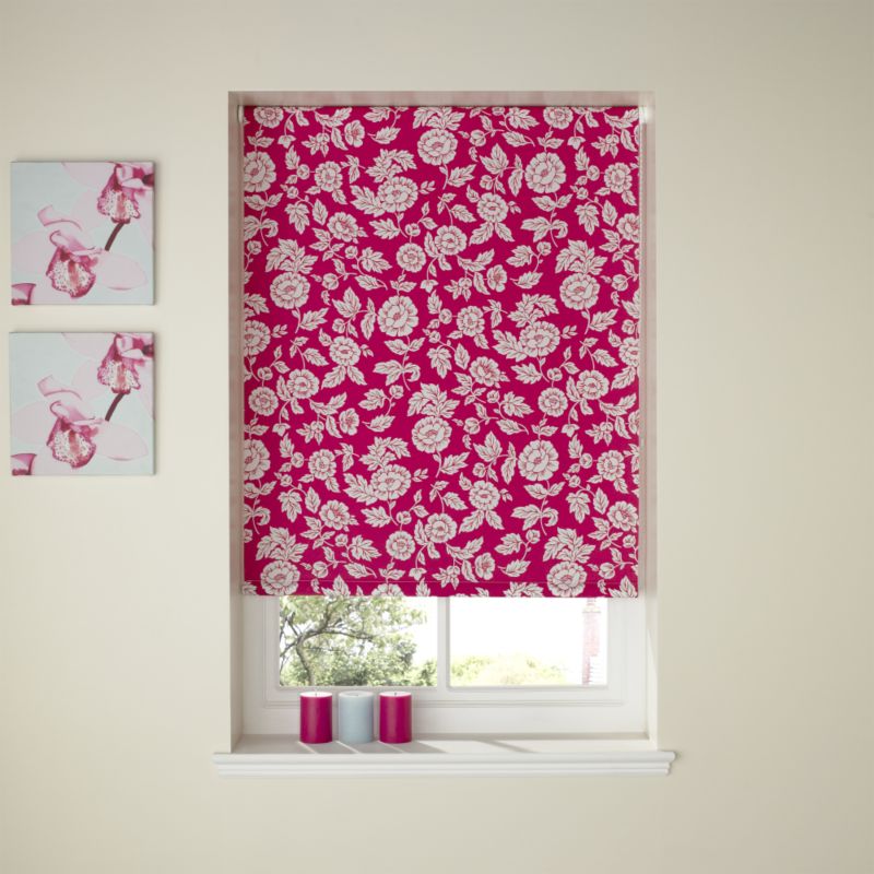 Colours by BandQ Scrapbook Floral Roller Blind