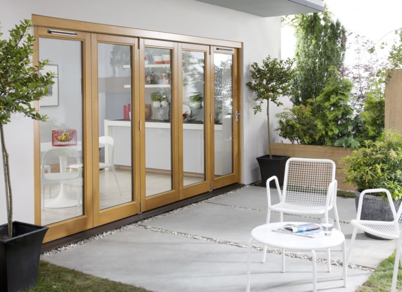 Canberra Hardwood Folding Patio BQCN363L2R 3600mm 3 Left, 2 Right