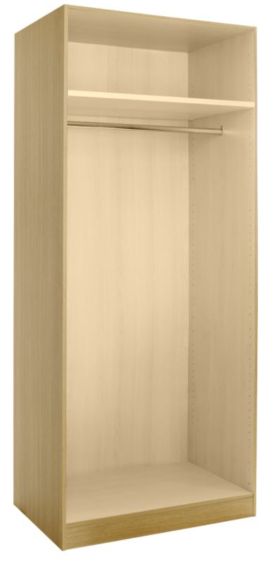 Double Wardrobe Cabinet Ferrara Oak Style