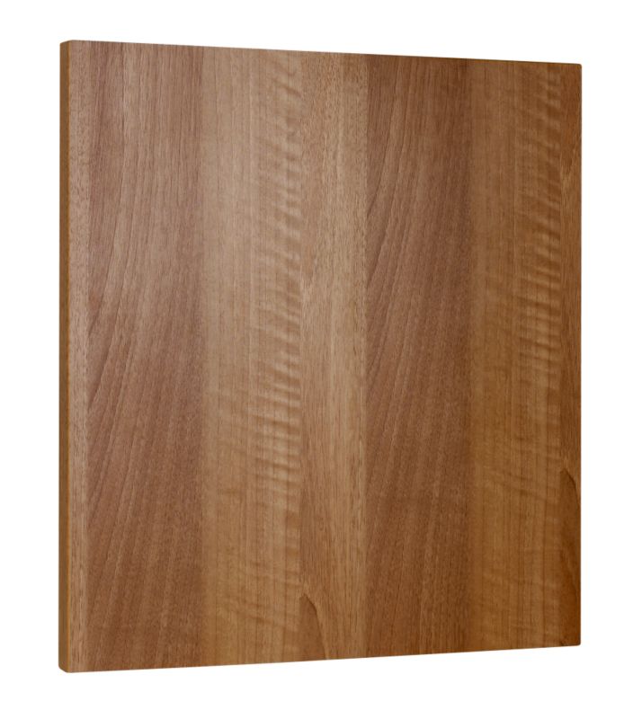 Contemporary Bridging Cabinet Door Walnut Style