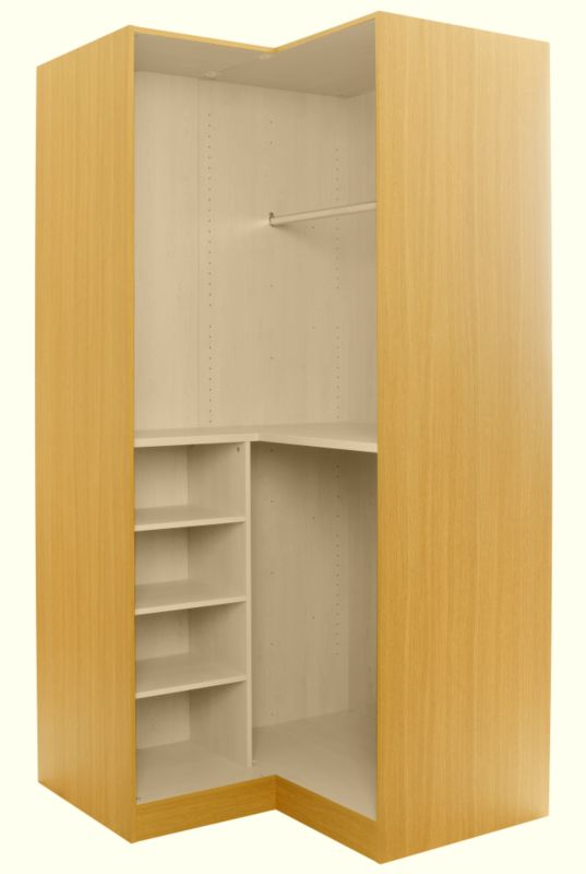 Cooke and Lewis Corner Wardrobe Cabinet Maple