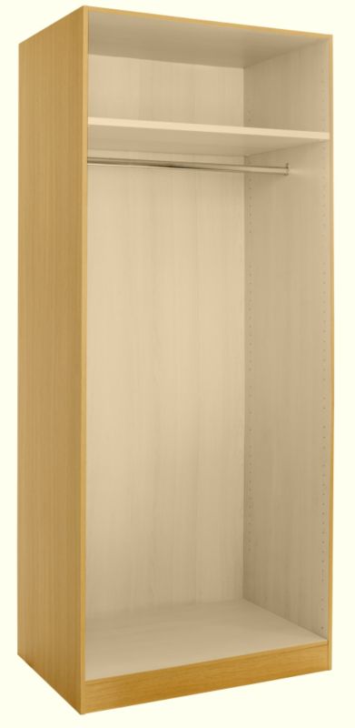 Unbranded Double Wardrobe Linen Cabinet Maple Style