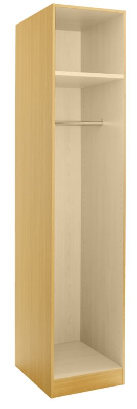 Single Combi Wardrobe Cabinet Maple Style